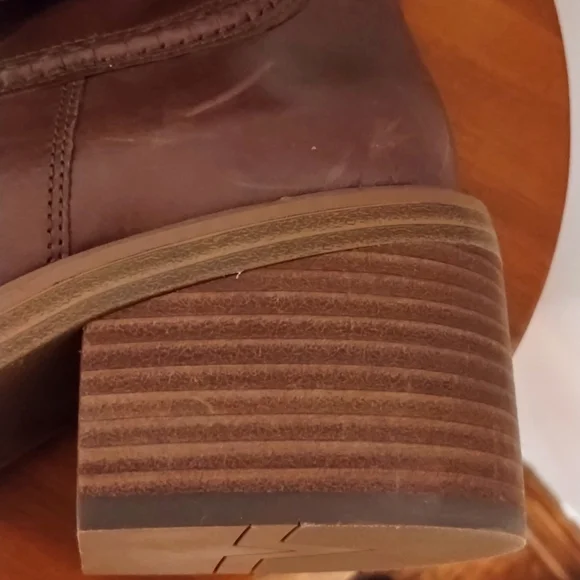 Leather Boots Brown Size 7 Vince Camuto Lia NWT - Picture 6 of 10